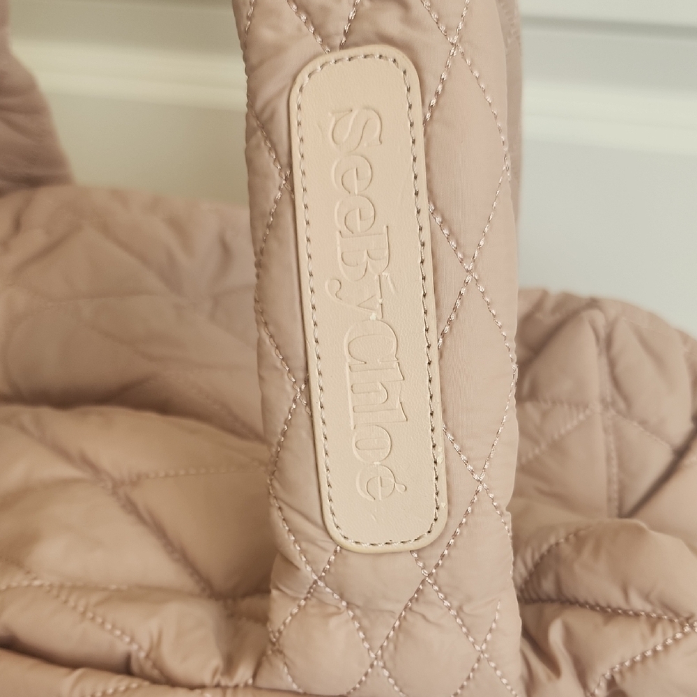 See By Chloe Quilted Bag In Light Pink Blush - Picture 2 of 15